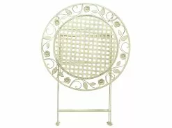 Beliani Puutarhapöytä Metallinen ø 70 Cm Vaaleanvihreä BIVIO -Beliani-myymälä undef src sa picid 806656 type whitesh image