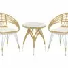 Beliani 2-istuttava Bistrosetti Polyrottinki Luonnonväri/valkoinen PELLARO -Beliani-myymälä undef src sa picid 807676 type whitesh image