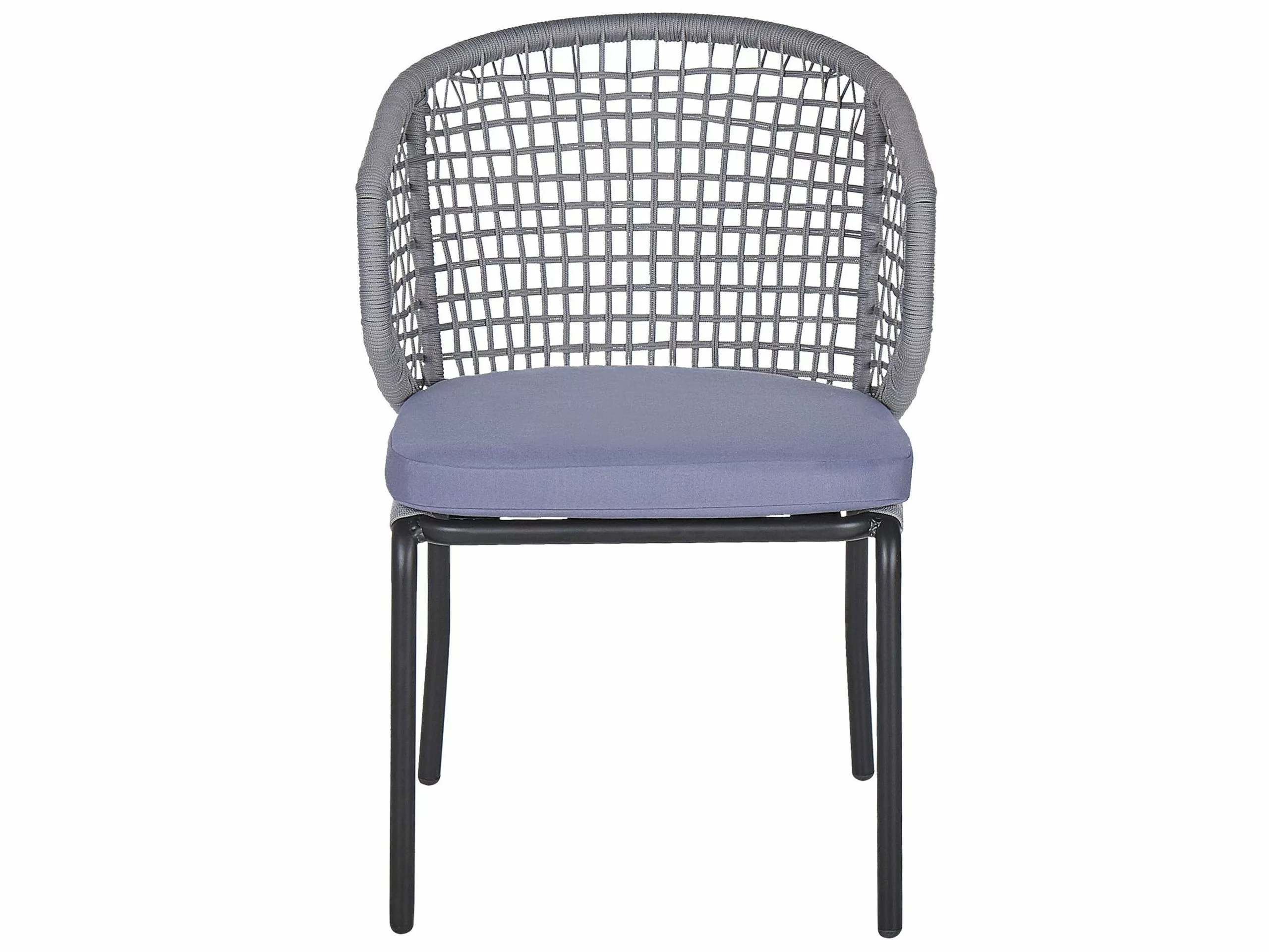 Beliani Puutarhatuoli 2 Kpl Harmaa PALMI - Image 4