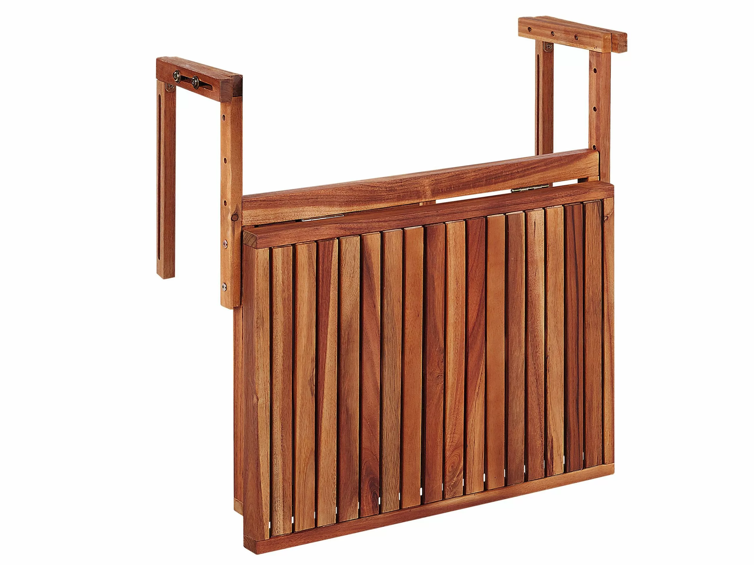 Beliani Parvekepöytä 60x40 Cm Puinen Tumma UDINE 8 Beliani Parvekepöytä 60x40 Cm Puinen Tumma UDINE - Image 6