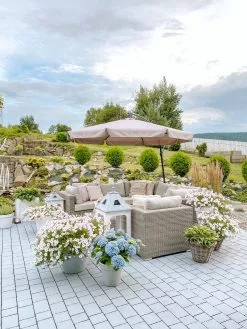 Beliani 6-istuttava Ulkosohvaryhmä Polyrottinki Vasenk. Ruskeanharmaa CONTARE -Beliani-myymälä undef src sa picid 810537 type whitesh image 2