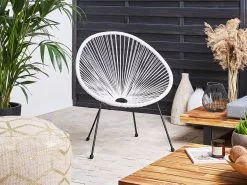 Beliani Parvekekalustesetti Valkoinen ACAPULCO II 17 Beliani Parvekekalustesetti Valkoinen ACAPULCO II -Beliani-myymälä undef src sa picid 811582 type whitesh image