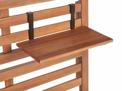 Beliani Säilytyspenkki Seinäpaneelilla Vaalea Akasiapuu 4 Hyllyä MATINO -Beliani-myymälä undef src sa picid 811872 type whitesh image