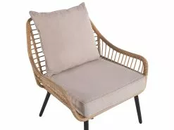 Beliani 2-istuttava Bistrosetti Polyrottinki Luonnonväri/beige LAURETO -Beliani-myymälä undef src sa picid 812202 type whitesh image