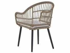 Beliani 6-istuttava Ulkoruokailuryhmä Polyrottinki Beige ALIANO II -Beliani-myymälä undef src sa picid 812457 type whitesh image