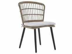 Beliani 6-istuttava Ulkoruokailuryhmä Polyrottinki Beige ALIANO II -Beliani-myymälä undef src sa picid 812461 type whitesh image