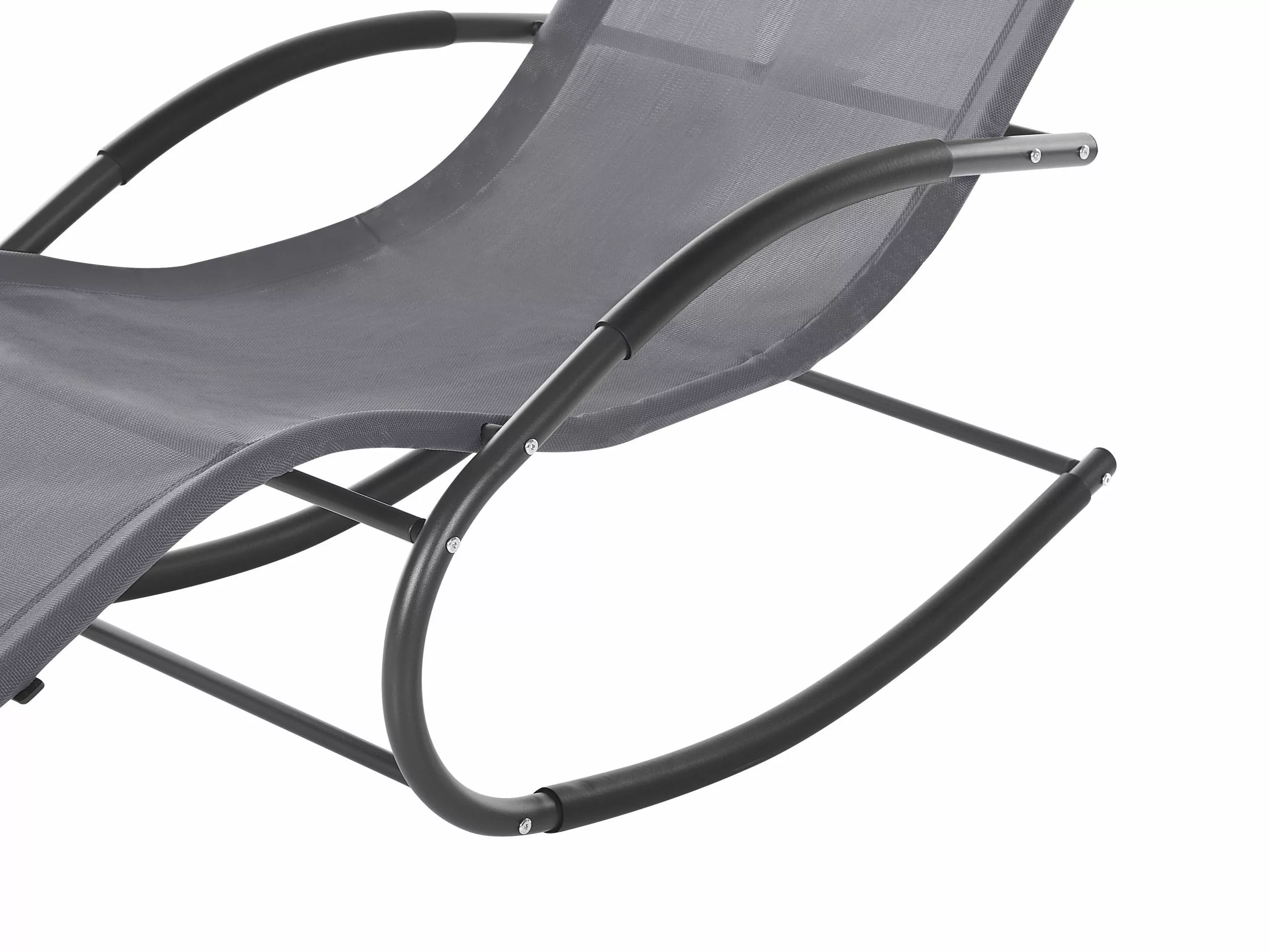 Beliani Keinuva Aurinkotuoli Harmaa CARANO II 9 Beliani Keinuva Aurinkotuoli Harmaa CARANO II - Image 7