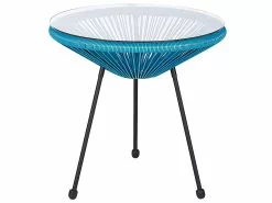 Beliani Parvekekalustesetti Rottinkinen Sininen ACAPULCO II -Beliani-myymälä undef src sa picid 813788 type whitesh image