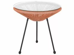 Beliani Parvekekalustesetti Rottinkinen Oranssi ACAPULCO II -Beliani-myymälä undef src sa picid 813863 type whitesh image