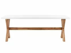 Beliani Ulkoruokaryhmä 6-isttuttava Valkobeige OLBIA -Beliani-myymälä undef src sa picid 816533 type whitesh image