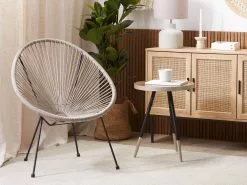 Beliani Narutuoli Polyrottinki Vaaleanharmaa ACAPULCO II -Beliani-myymälä undef src sa picid 817054 type whitesh image