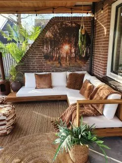 Beliani 5-istuttava Ulkosohvaryhmä Akasiapuu Vasenk. Valkoinen MARETTIMO -Beliani-myymälä undef src sa picid 818916 type whitesh image