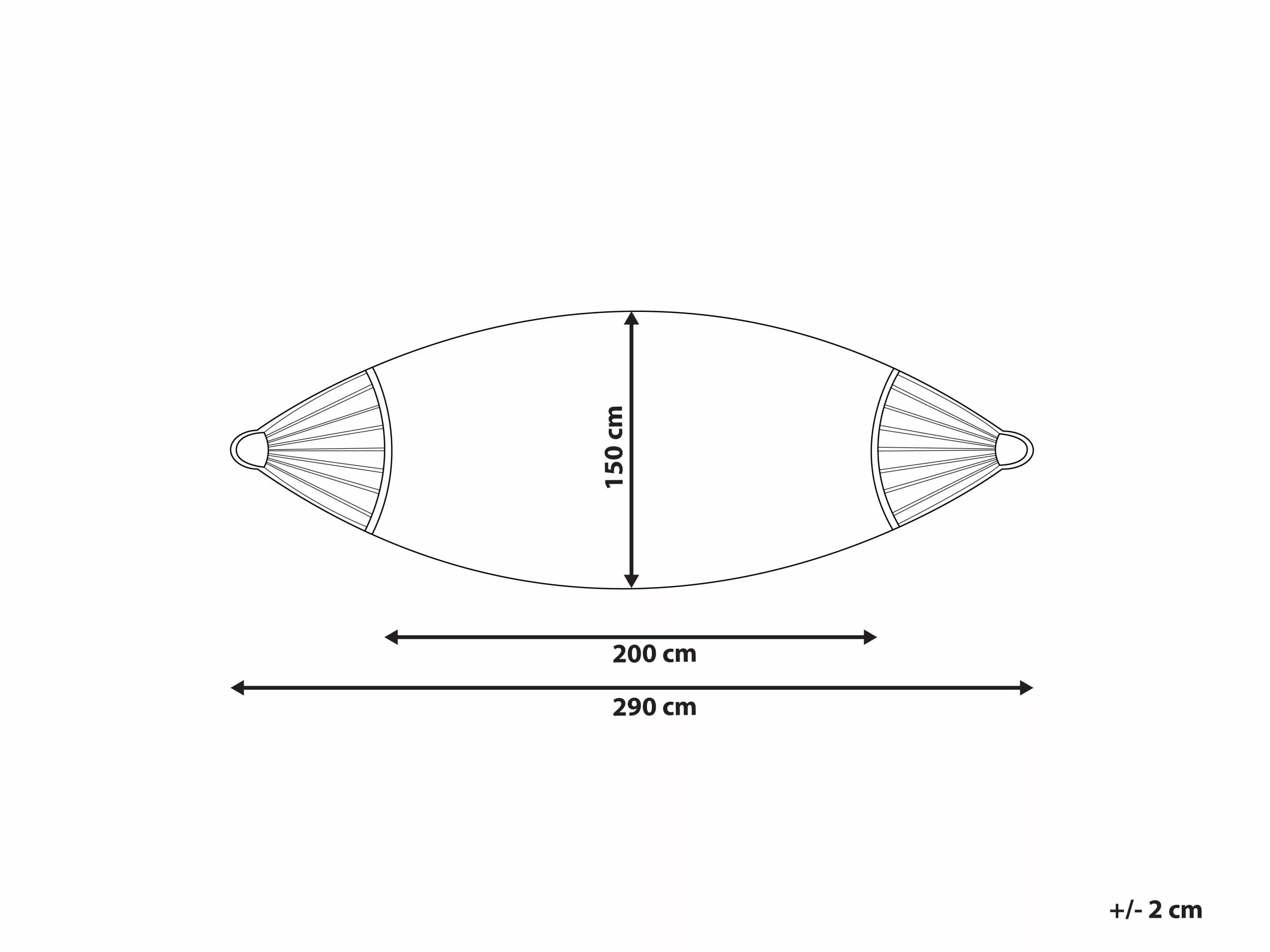 Beliani Riippumatto Puutarhaan Puuvillaa Harmaa ROCCA 8 Beliani Riippumatto Puutarhaan Puuvillaa Harmaa ROCCA - Image 6