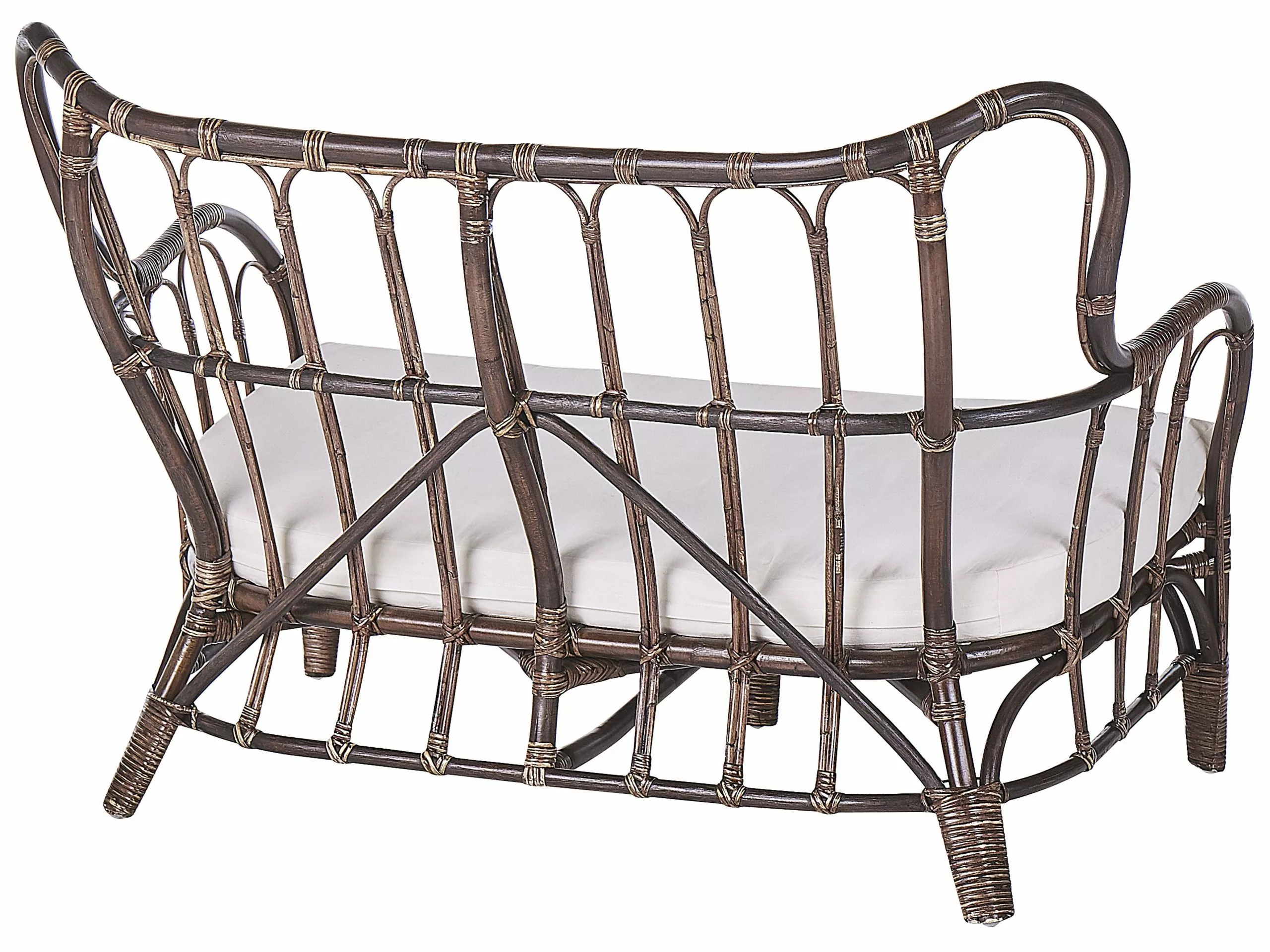 Beliani 4-istuttava Ulkosohvaryhmä Rottinki Tummanruskea BRINDISI - Image 7