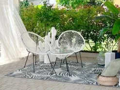 Beliani Parvekekalustesetti Valkoinen ACAPULCO II 15 Beliani Parvekekalustesetti Valkoinen ACAPULCO II -Beliani-myymälä undef src sa picid 823529 type whitesh image