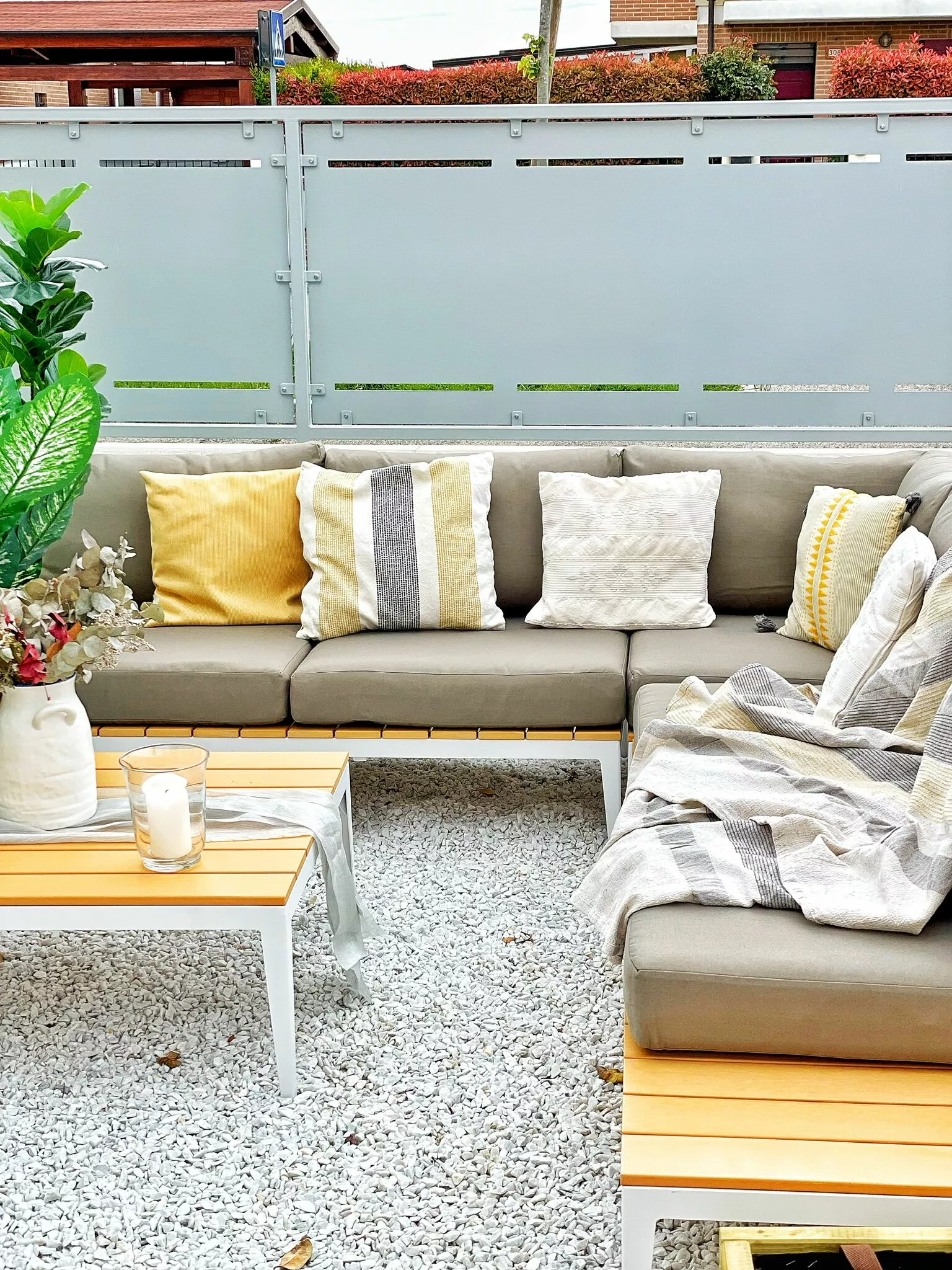 Beliani Puutarhasohva Ja Sohvapöytä POSITANO - Image 3