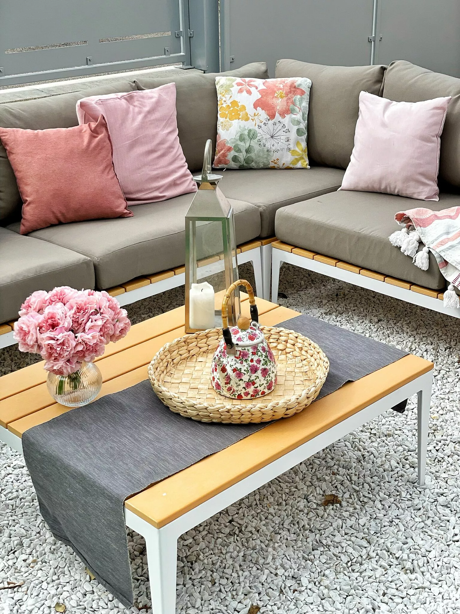 Beliani Puutarhasohva Ja Sohvapöytä POSITANO - Image 4