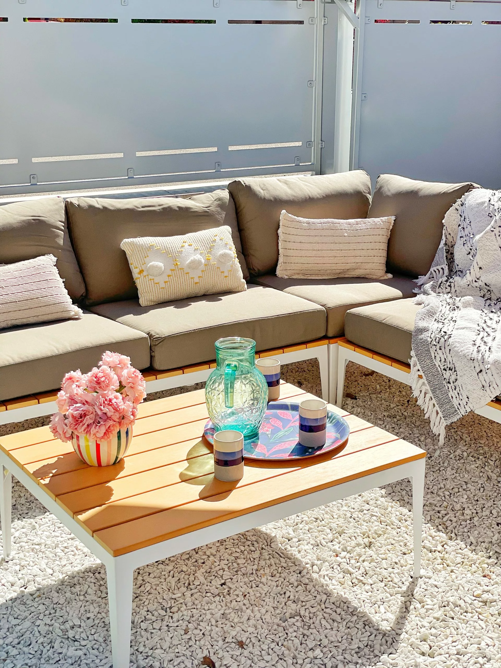 Beliani Puutarhasohva Ja Sohvapöytä POSITANO - Image 5