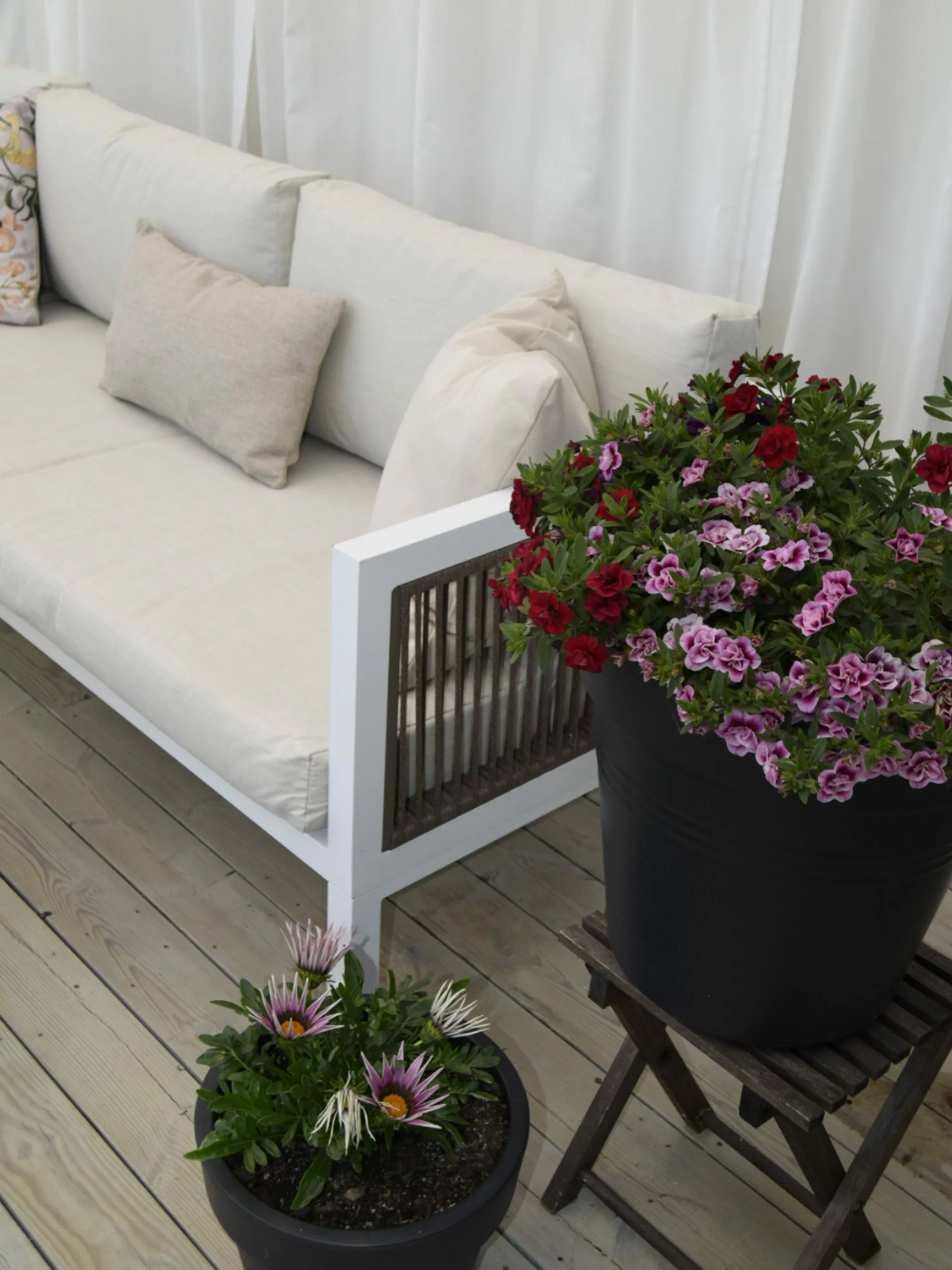 Beliani 4-istuttava Ulkosohvaryhmä Alumiini Vasenk. Valkoinen/ruskea BORELLO - Image 4