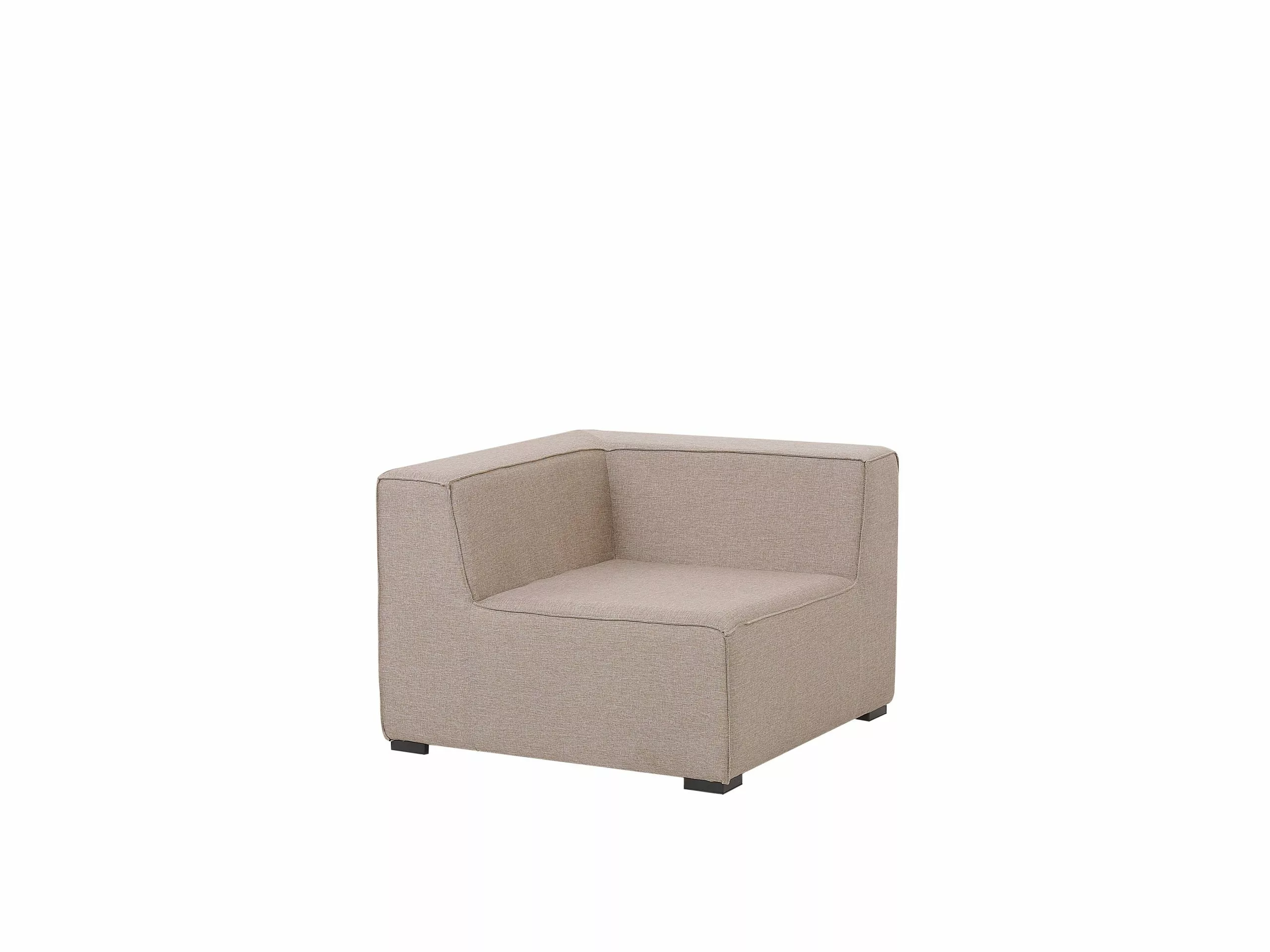 Beliani 7-istuttava Ulkosohva Kangas Oikeak. Beige AREZZO - Image 10