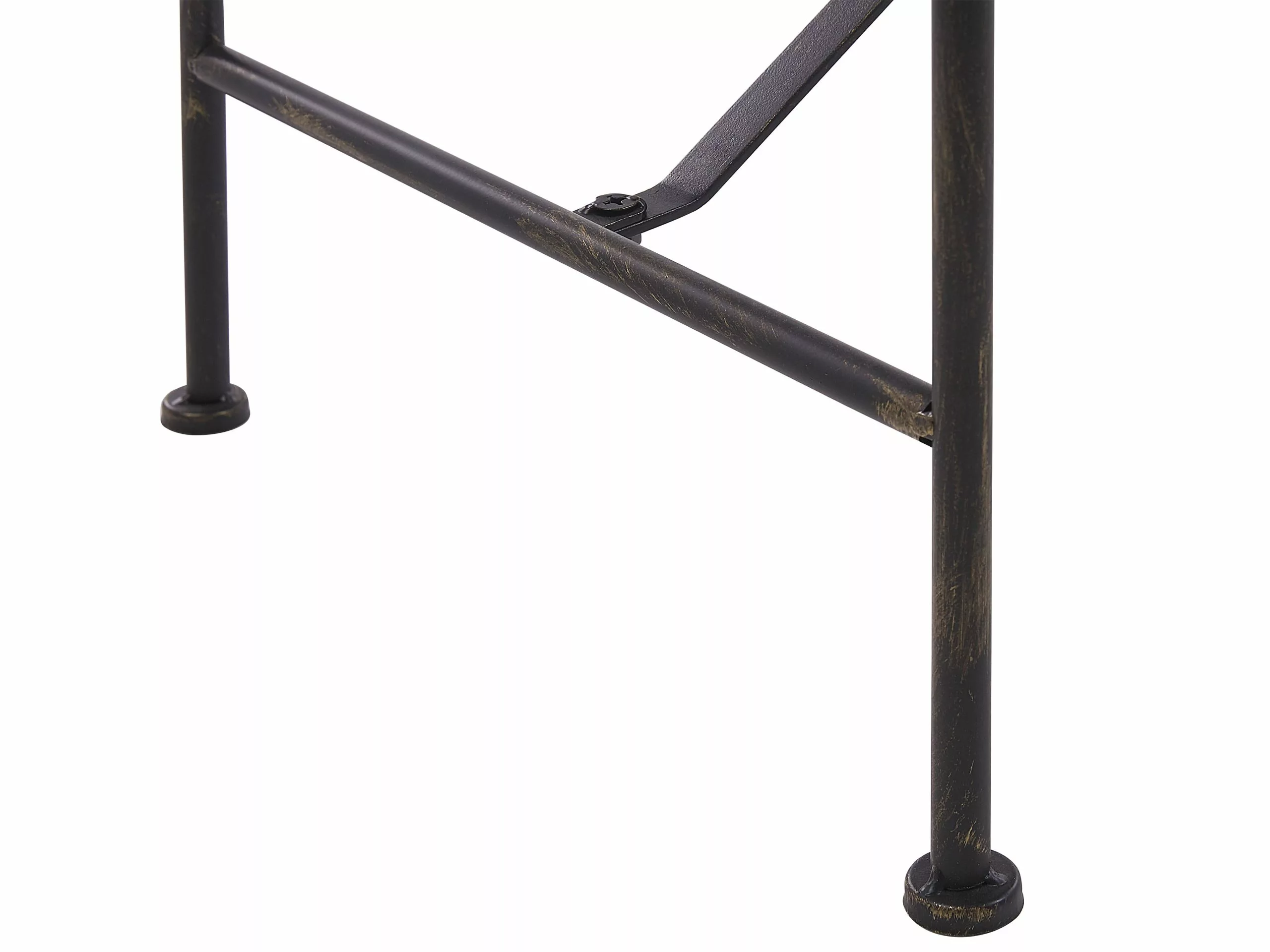 Beliani Musta Rautainen Puutarhapenkki 130 Cm MILAZZO - Image 6