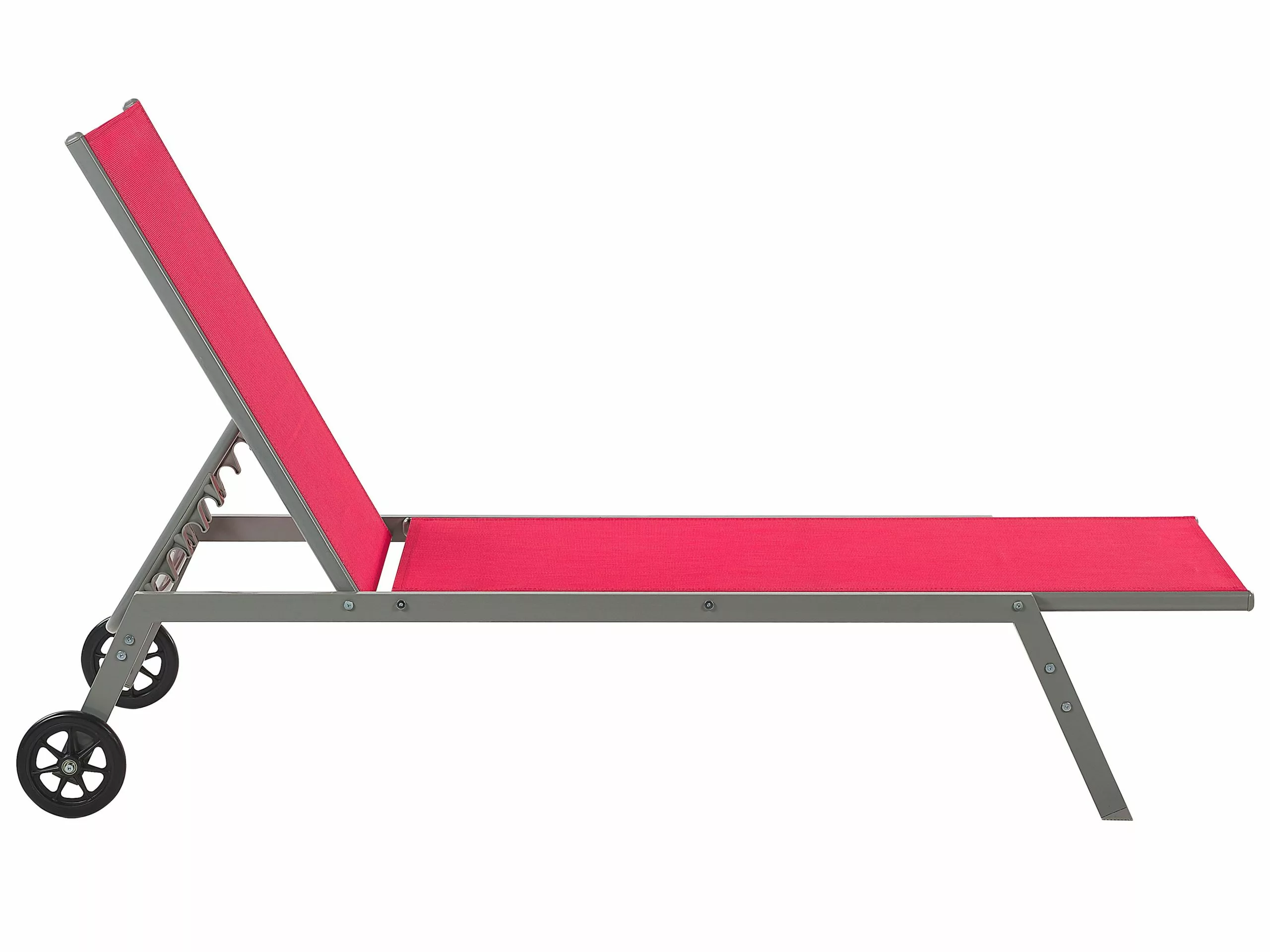 Beliani Punainen Teräksinen Aurinkotuoli LEVANZO - Image 6