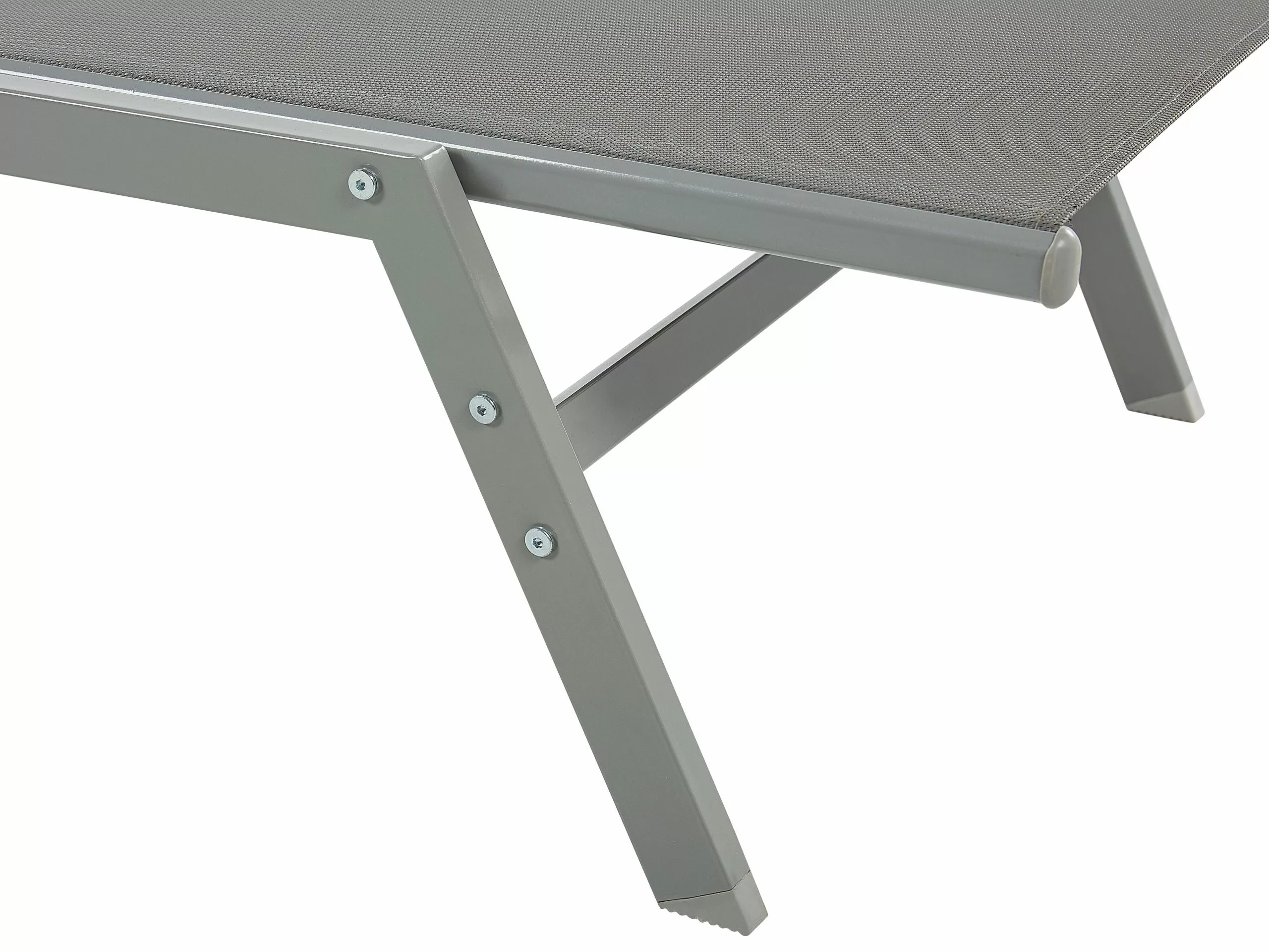 Beliani Harmaa Teräksinen Aurinkotuoli VERNAZZA 9 Beliani Harmaa Teräksinen Aurinkotuoli VERNAZZA - Image 7