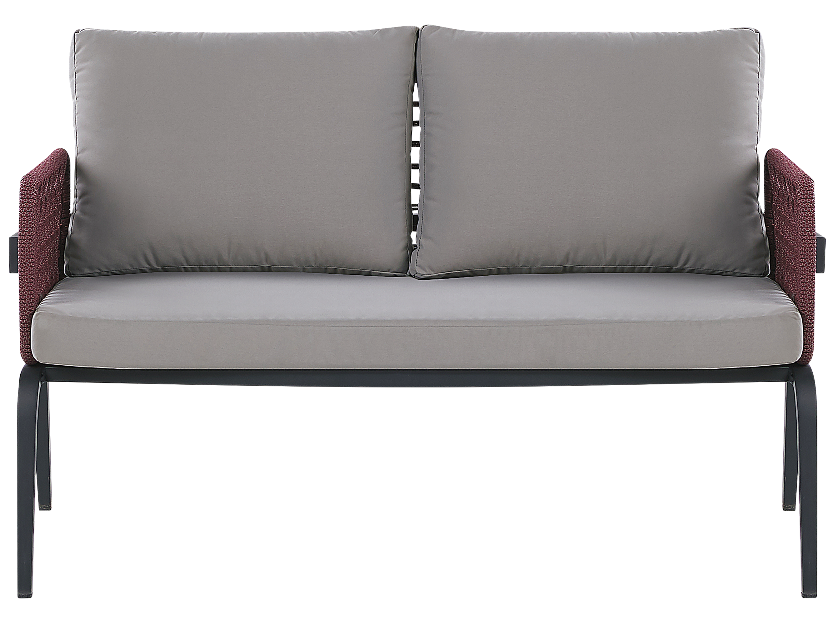 Beliani 4-istuttava Ulkosohvaryhmä Alumiini Harmaa SCIACCA - Image 4