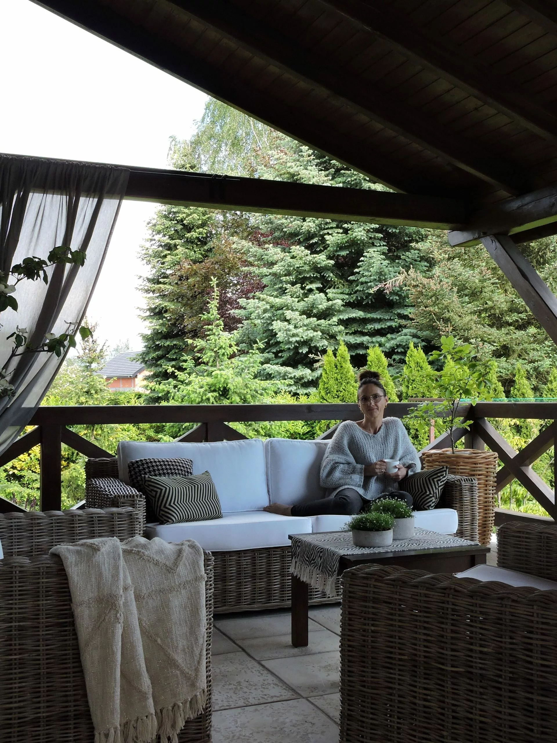 Beliani Ulkosohvasetti Rottinkinen Vaalea ARDEA - Image 5