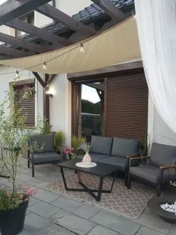 Beliani Puutarhasohvasetti 4-istuttava Tummanharmaa DELIA -Beliani-myymälä undef src sa picid 827395 type whitesh image