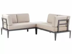 Beliani 6-istuttava Ulkosohvaryhmä Alumiini Beige RIMA III -Beliani-myymälä undef src sa picid 828890 type whitesh image