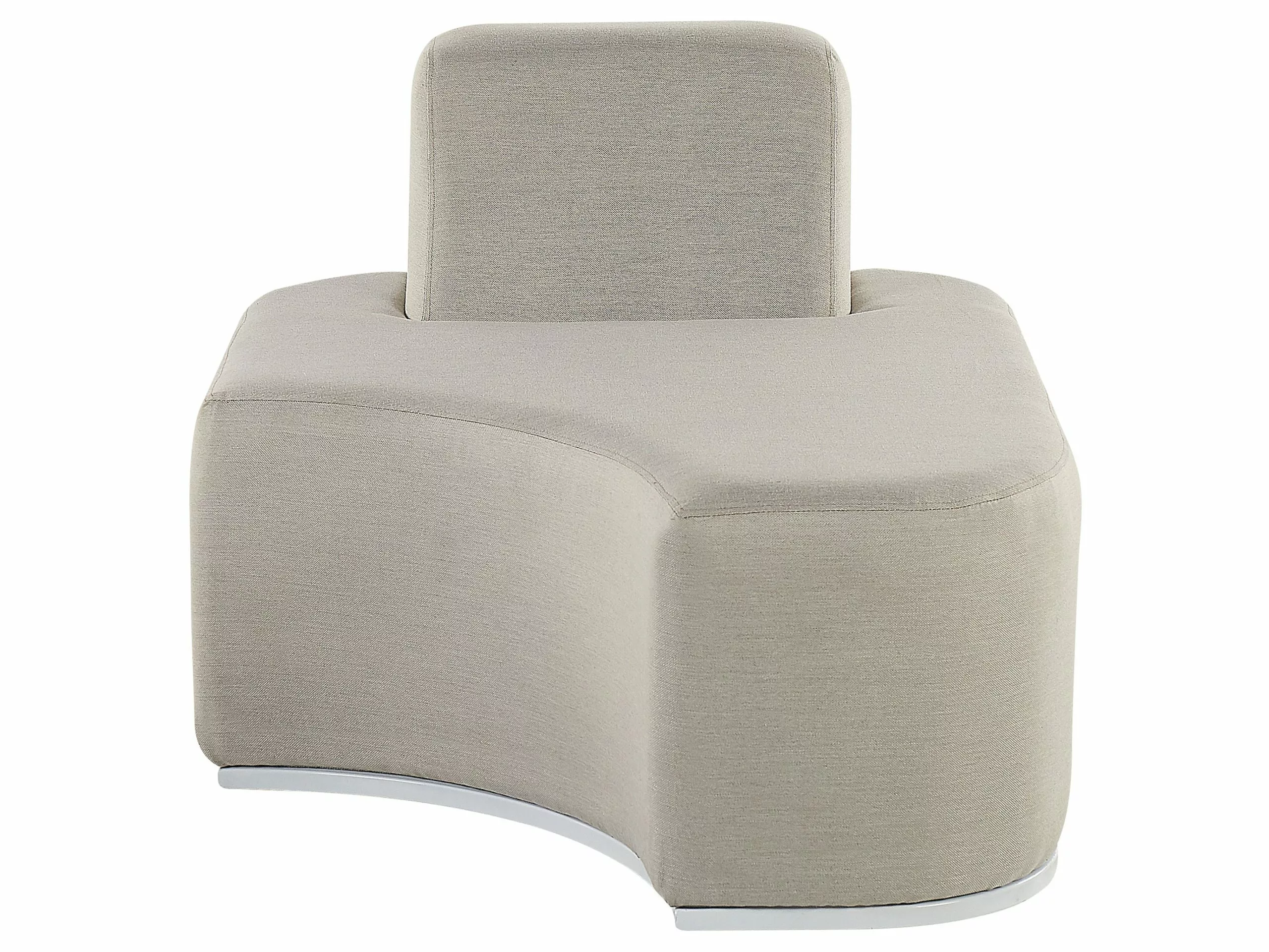 Beliani 4-istuttava Ulkosohvaryhmä Vaaleanharmaa FABRO - Image 5