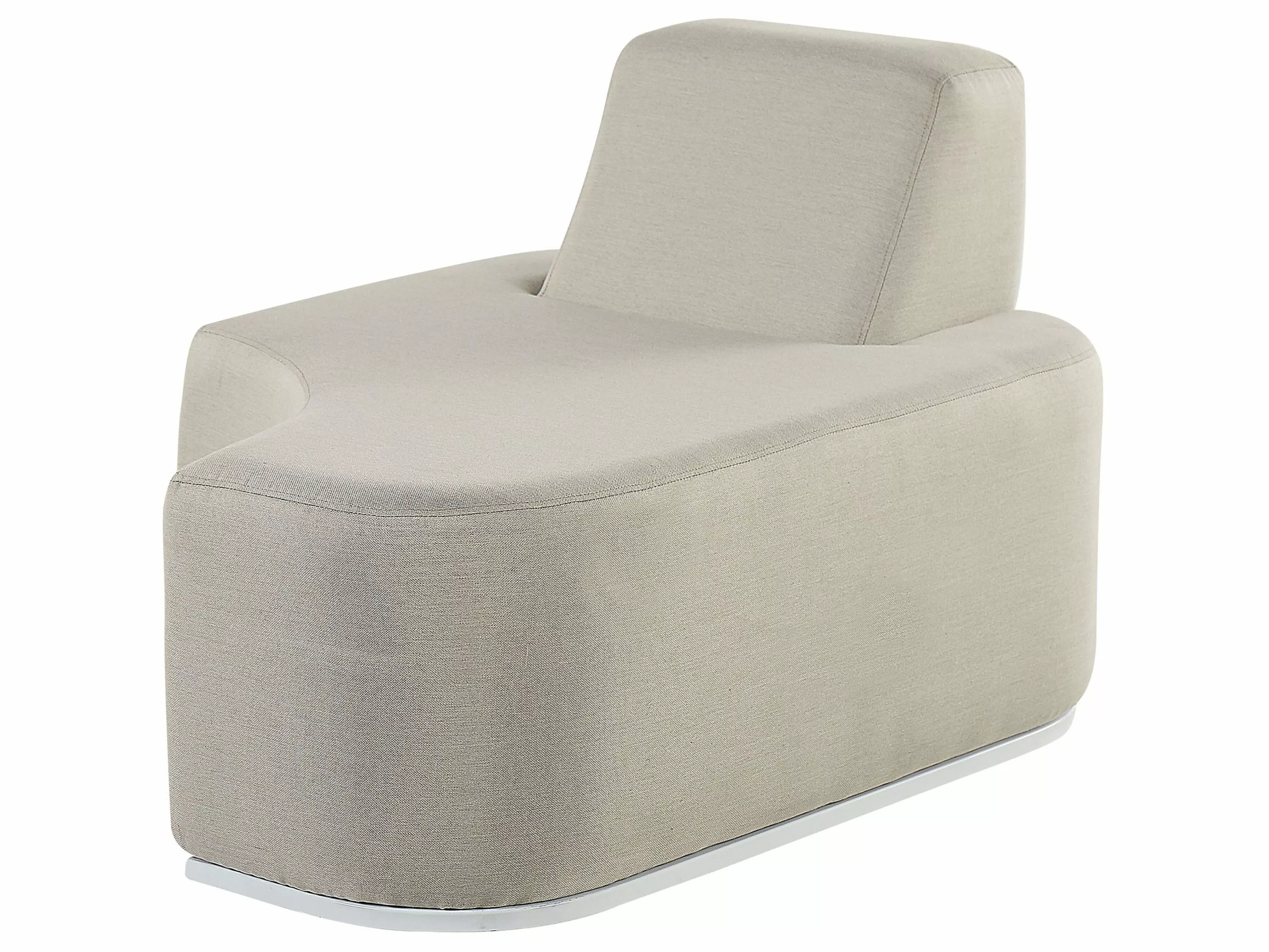 Beliani 4-istuttava Ulkosohvaryhmä Vaaleanharmaa FABRO - Image 8