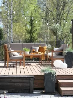 Beliani 7-istuttava Ulkosohvaryhmä Sertifioitu Akasiapuu Harmaa PATAJA -Beliani-myymälä undef src sa picid 832299 type whitesh image