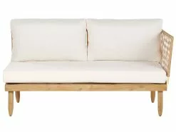 Beliani 4-istuttava Ulkosohvaryhmä Akasiapuu Oikeak. Valkoinen CREMONA -Beliani-myymälä undef src sa picid 834041 type whitesh image