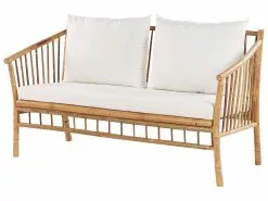 Beliani 4-istuttava Ulkosohvaryhmä Bambu Valkoinen MAGGIORE -Beliani-myymälä undef src sa picid 835822 type whitesh image