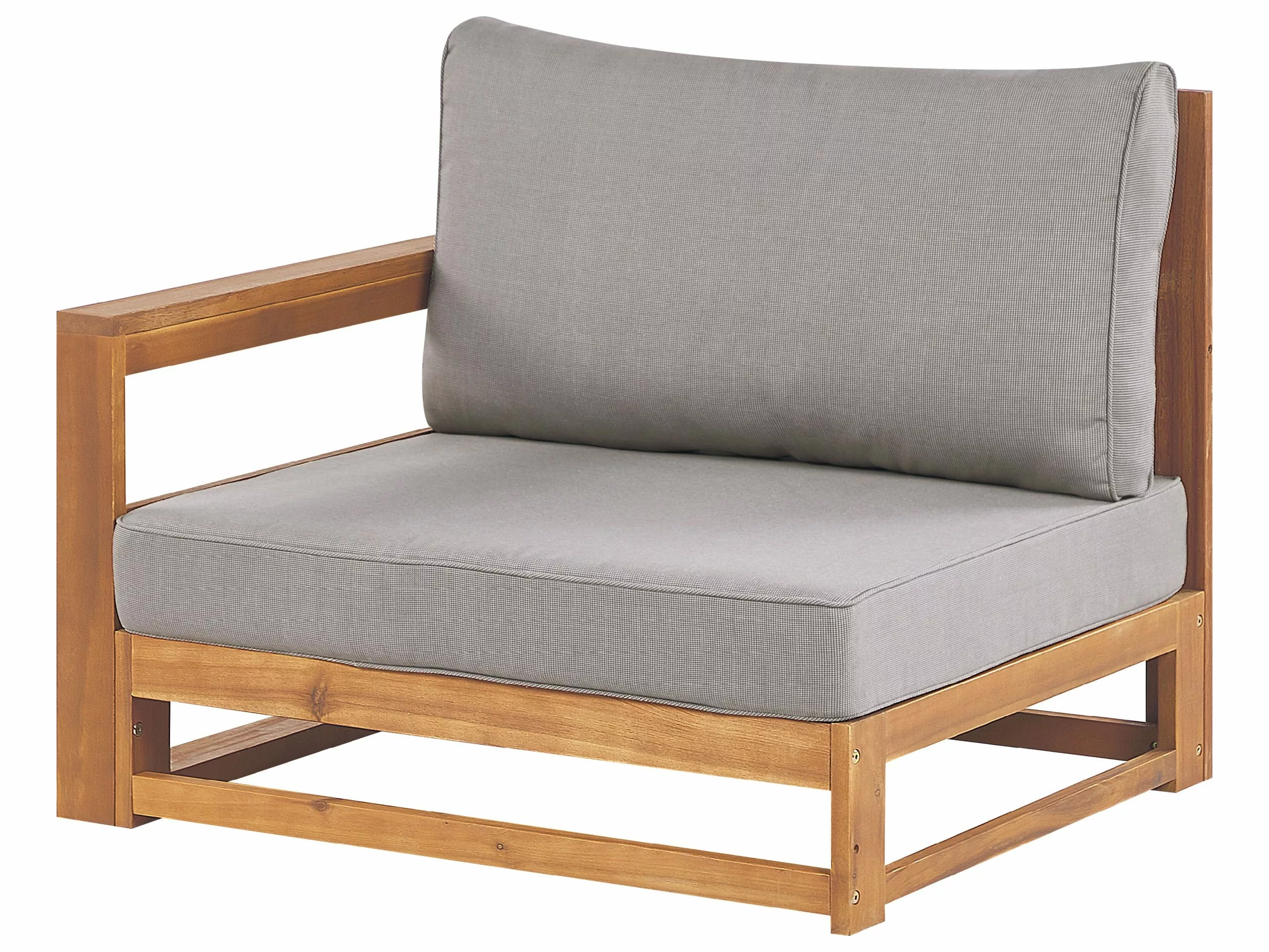 Beliani 2-istuttava Ulkokulmasohva Akasiapuu Vaalea Puu TIMOR II - Image 5