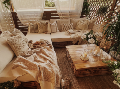 Beliani 4-istuttava Ulkosohvaryhmä Rottinki Oikeak. Luonnonväri VARALLO -Beliani-myymälä undef src sa picid 846862 type whitesh image