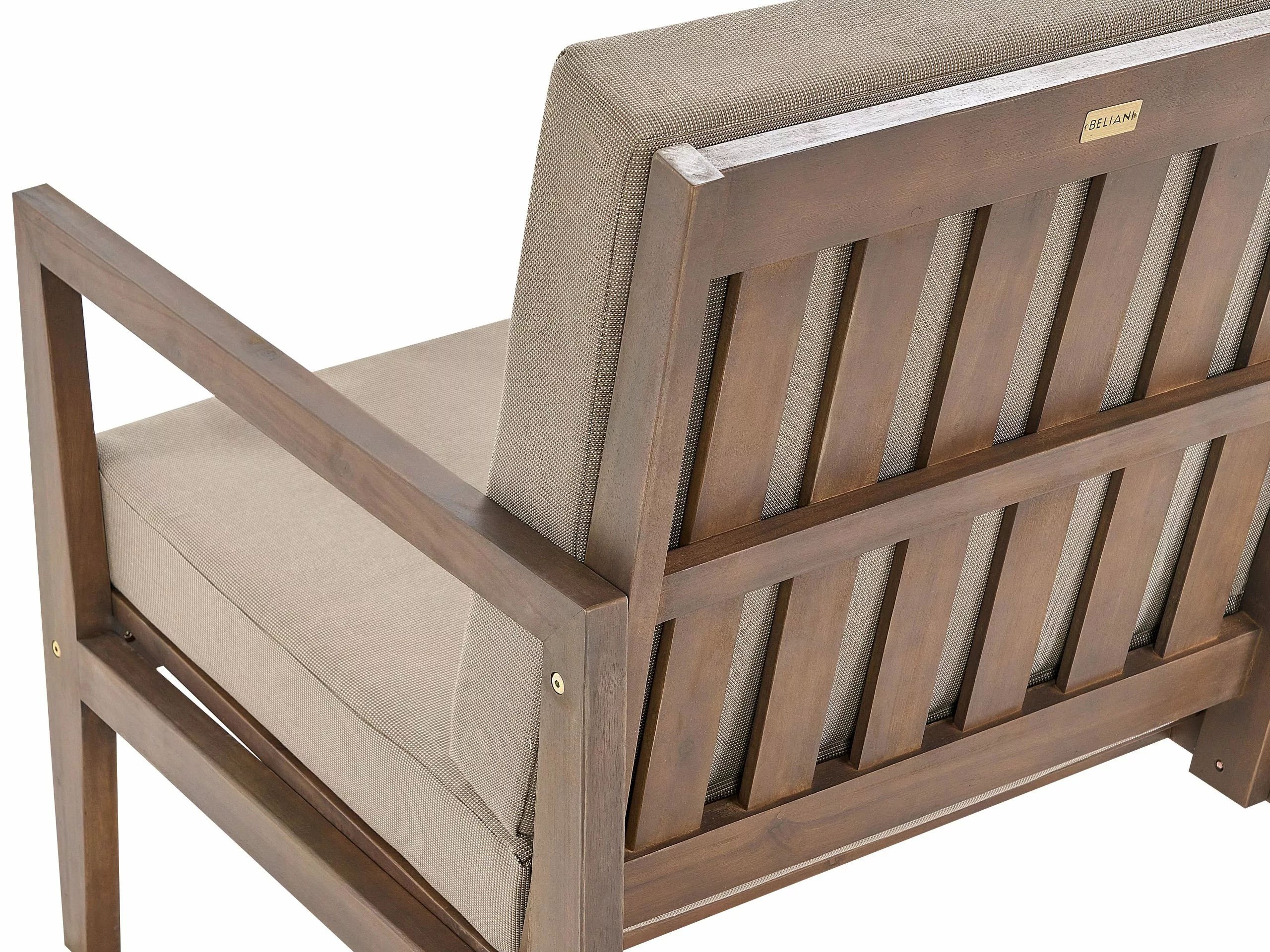 Beliani 7-istuttava Ulkosohvaryhmä Akasiapuu Tumma Puu PATAJA - Image 9