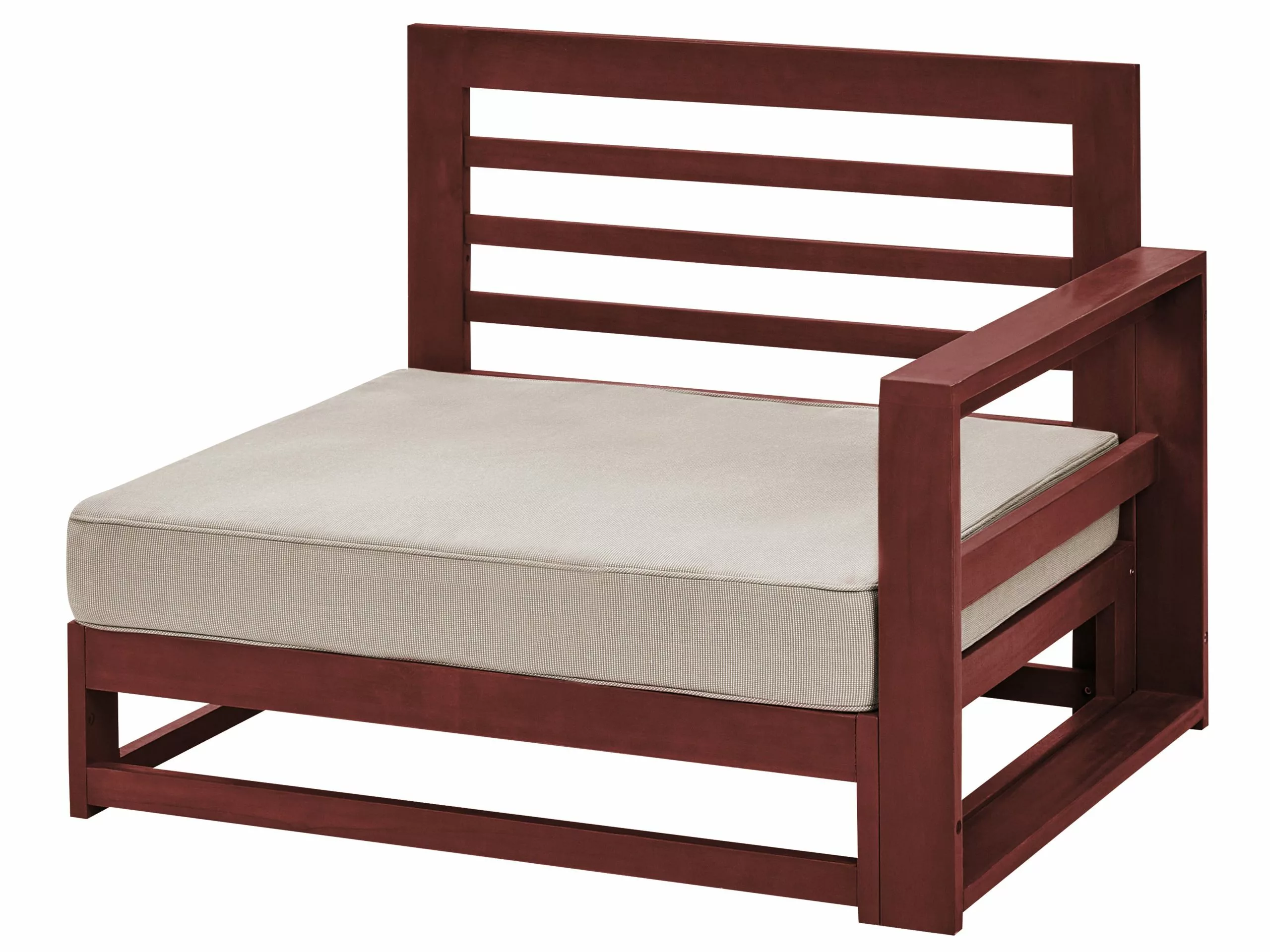 Beliani 5-istuttava Ulkokulmasohvaryhmä Sertifioitu Akasiapuu Mahonginruskea TIMOR II - Image 7