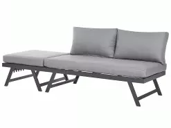 Beliani 5-istuttava Ulkosohvaryhmä Alumiini Harmaa COCCORINO -Beliani-myymälä undef src sa picid 853527 type whitesh image