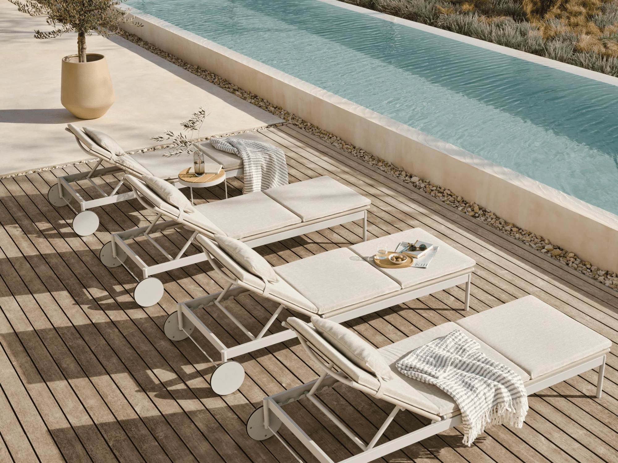 Edessä -Beliani-myymälä Ease aurinkotuoli Sand pehmuste tyyny 3